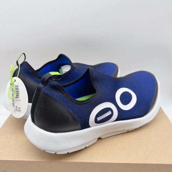 OOFOS OOmg Sport eeZee Low Mens Recovery Comfort Shoes Navy Blue White US 13 - Picture 8 of 15